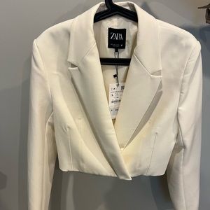 Zara crop blazer